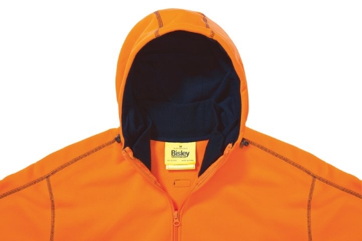 Picture of Bisley, Hi Vis Zip Front Fleece Hoodie